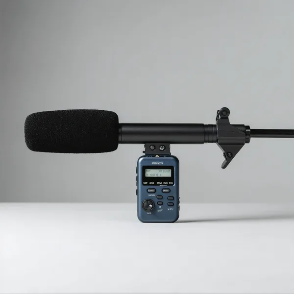 Shotgun microphone and recorder kit